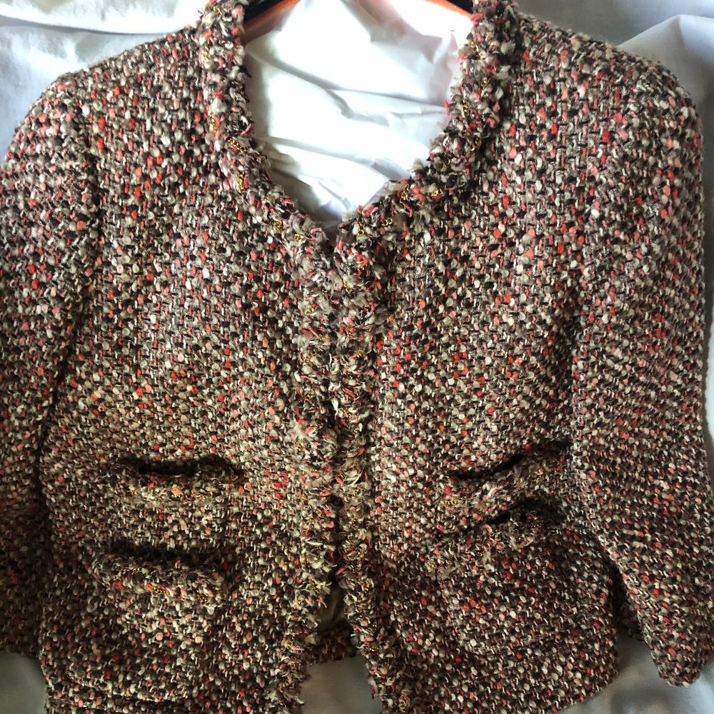 Pink/Gold Tweed Jacket